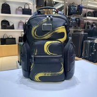 Casual Business Nylon Snake Year Double Shoulder Bag for Men 15 Inch Laptop Backpack Extendable with Back Cushioning Support