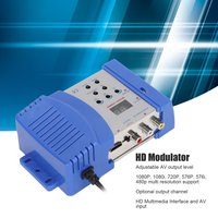 HD Modulator PAL NTSC Format Drive HD Multimedia Interface AV to RF Converter for Home TV 90‑240V AV to RF Modulator