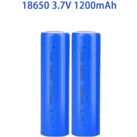 3.7V 18650 1200mAh Li-ion Rechargeable Battery for Lanterns, Flashlights, Doorbells,Fans, Shavers, Solar street light,Wholesale