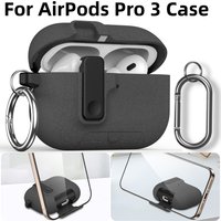 Earphone Cover For AirPods Pro 3 Full Body Shockproof Protective Mobile Phone Holder Style Cases with Keychain For AirPods Pro 3