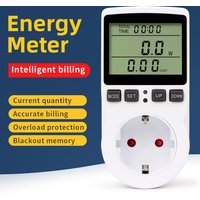 Digital LCD Power Meter Wattmeter Socket Wattage Kwh Energy Consumption Measuring Outlet EU/US Plug Overload Protection 230/120V