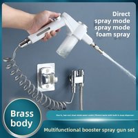 Multifunctional High Pressure Foam Spray Gun Dual Nozzle Water Sprayer for Car Wash Garden Irrigation Toilet Clean Pet Bath