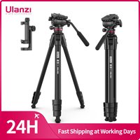 Ulanzi MT-56 OMBRA VIDEO Reisestativ mit flüssigem Drag Pan Kugelkopf Metall Outdoor Smartphone DSLR Kamera Stativ Einbeinstativ