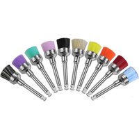 10pcs/Box Disposable Dental Polisher Nylon Bristle Brush Polishing Polisher Cup Teeth Whitening Prophy Brushes Dentist Tools