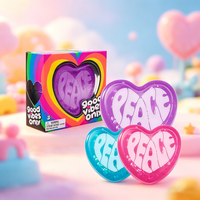 Squeeze Anxiety Relief Cute Heart Shape Pinching Decompression Toy Sensory Fidget Toys Soft Slow Rebound Fun Gift Squishy Ball