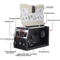 2-in-1 MIG- & MMA-Schweißgerät, IGBT DC Inverter Gasschutz-Schweißgerät mit automatischem Drahtvorschub