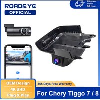 4K Front And Rear Camera Wifi DVR Dash Cam For Chery Tiggo 7PLUS ,Tiggo 8 Pro/8PRO New Energy Deluxe 2023 ,Plug And Play Car DVR
