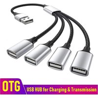 USB Cable Splitter HUB Extentions 3 Port Phone Charger Power Adapter OTG Multiple USB Hub Extensions For Computer Laptop Macbook