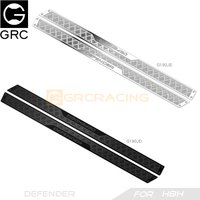 GRC1/8 Stainless Steel Side Pedal Decoration Chequered Plates Metal Protection Sheets for H8H Defender upgrade option #G190JS/JD