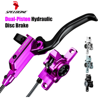 SPEEDONE Bicycle Dual-Piston Hydraulic Disc Brake Mountain Bike Brakes Integrated Cylinder Mineral Oil Disc Brake Ceramic Piston