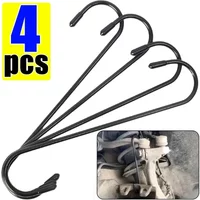 Car Caliper S Shape Hanger Hook Tool Brake Caliper Hanger Hooks with Rubber Tips for Bearing Axle Automotive Accessories 4/1pcs