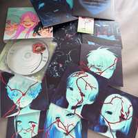Genuine Anime Alien Stage Ivan Till MiZi Luka Sua Hyuna Third Anniversary Cosplay Cartoon Square Card Bookmark Xmas Gift