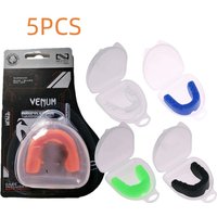 5 Pcs Boxing Mouth Guard with Case, Adults Sports Mouthguard for Football Lacrosse Basketball Boxing Soccer Taekwondo MMA Karate