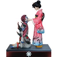 Cute Anime Demon Slayer Hakuji Akaza Koyuki Kibutsuji Muzan PVC Action Figure Game Statue Collectible Model Toys Doll Gifts 26cm