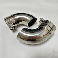 Auto parts Exhaust pipe suppressor Stainless steel exhaust outlet elbow connection