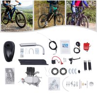 2-Takt 100cc Fahrrad-Benzinmotor-Kit, 36/44 Zähne Gasmotor, Benzinmotor mit Luftkühlsystem für die meisten 26" oder 28" Fahrräder