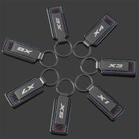 Car Emblem Luxury Metal Man Women Car Keychain Three Colors Anti-lost Key Chain Keyring For BMW X1 X2 X3 X4 X5 X6 X7 Accessories