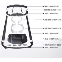 Body Kit For Trumpchi EMPOW R Modified Front Rear Lip Side Skirt Tail Wing Engine Hood Eyebrow Fender Assembly Auto Accessories