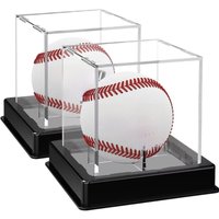 Acrylic Baseball Box UV Protection Dustproof Baseball Display Case Holder Box Transpatent Storage Box Baseball Team Sports