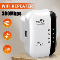 2.4G Wireless WiFi Booster 300M Range Extender, High Speed Signal Repeater Amplifier Compact Device For Household Daily Use
