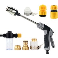 1 Set High-Pressure Car Wash Foam Gun With Spray Bottle, Adjustable Spray Nozzle for Car Cleaning, Watering Garden Shower Patio