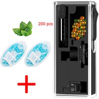 New Fixed Cigarette Capsule Bead Burst Storage Box 3 Seconds Fill DIY One-Handed Operate Blasting Push Machine Mint Flavor
