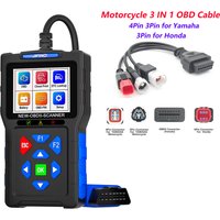 Skaner OBD2 Czytnik Kodów Błędów JFIND JF700 Samochód Motocykl Narzędzia Diagnostyczne OBDII Test Napięcia Ładowania dla Yamaha Honda ELM327