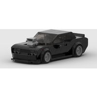MOC Dodge challenger Charger Dom racing Racer Building Blocks Brick Creative Garage Toys for Boys Gifts