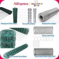 PVC Coated Hexagonal Welded Wire Mesh 25mm Hole - Anti-Rust Galvanized Steel Garden Netting, Easy to Cut
