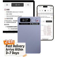 Digital Voice Recorder with Real-Time Transcription & Translation Audio Recorder Audio Recording Device for Lectures Meetings