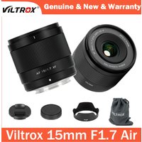 Viltrox 15mm F1.7 Air Auto Focus APS-C Prime Lens for Fuji xm5 X-T5 X-T30 II Nikon Z Mount ZFC Z50 Z7II Sony zve1 zve10 II a7iv