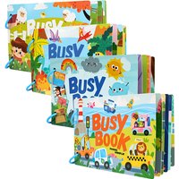 Busy Book for Toddlers Montessori Quiet Book Kids Early Educational Toy Matching Game Preschool Learning Activity Book