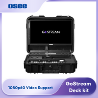 Osee GoStream Deck Live Streaming Kit with Multi Camera Video Mixer Switcher Recorder Player 4 HDMI 14 Inch Monitor