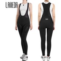 AliExpress LAMEDA Women's Winter Cycling Bib Pants Windproof Padded Fleece Biking Bibs Tights with Shoulder Straps MTB Cycling Clothing