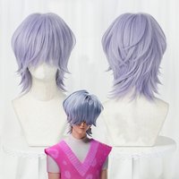 Skpop Saja Boy Mystery Saja Cosplay Wig Scalp | High Temperature Fiber, Curly Wave, Buckle Net, Unisex-Adult, Suitable for Anim