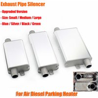 24mm Muffler Noise Reduce S Curved Air Diesel Heater Exhaust Pipe Aluminum Alloy Small Medium Large For Car Truck Camper VAN
