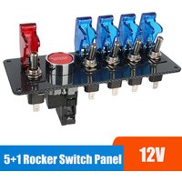 12V Rocker Switch Panel Light Toggle Racing Car Starter Ignition Start Stop Push Button LED Indicator ATV Vehicles Accessories