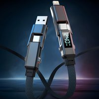 240W 2-in-1 Cables Fast Charging USB To Type-C Micro Wire Data Cord For iPhone Samsung Xiaomi Quick Charge USB Type C Cable