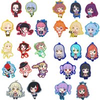 Bang Dream! Hello Happy World RAISE A SUILEN Roselia Anime Game Kokoro Misaki Kanon CHU² Rubber Keychain