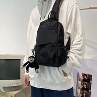 2024 new male canvas chest bag large capacity leisure men's bag Single Shoulder Messenger Bag multi functional Men Shoulder Bags