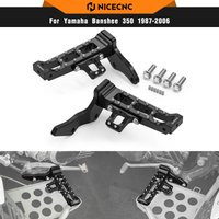1Pair NICECNC For Yamaha Banshee 350 1987-2006 Extender Wider Foot Pegs Replace 3GG-27411-01-00 3GG-27421-01-00 ATV Footrests