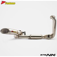 Forsound Factory Wholesale Price CFMOTO 675NK Titanium Exhaust Valved Muffler with Mid Pipe Resonator