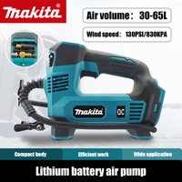 Makita 21V Mini Air Compressor 130PSI 830KPA With LED Light 30-65L Car Electric Air Pump Auto Inflatable Tire Inflator