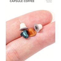 5 Pcs Dollhouse Miniature Kitchen Food & Drinks, Coffee Capsules & Creamer Pods: 1/6 & 1/12 Scale Mini Simulated Coffee