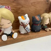 Natsume Yuujinchou Shoulder To Shoulder Blind Box Toys Anime Figure Xia Muzi Fox Cat Doll Model Toys Collect Ornaments