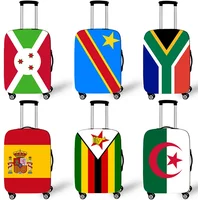 Burundi / Zimbabwe Flag Luggage Cover Somalia / Algeria Accessories For Travel 18-32 Inch Anti-dust Suitcase Protective Covers