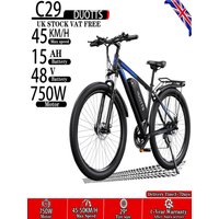 AliExpress NONE E-bike DUOTTS C29 750W Motor 48V15AH Lithium Battery Adult Electric Bicycle with APP 29 Inch Tire Mountain Electric Bicycle