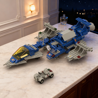 255pcs MOC LL938 Freighter Space Classic Model Building Blocks Creative Display Gift Collectible Decor Kids Premium Adult Desk