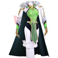 New Loki Cosplay Costume Green Jumpsuit Long Cloak Gloves Leggings Set For Game Party Halloween Custom Made