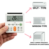 General Air Conditioning Remote Control K-660E, Compatible With 99% Of Brands